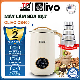 Máy Làm Sữa Hạt Đa Năng Olivo Cb400, 750W-600ml, Vận Hành Êm Ái, Hàng Chính Hãng