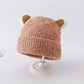 Hình ảnh Mũ nón len bông xù tai mèo mùa thu đông cho bé ML254 Mimo Baby