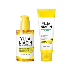 Combo Tinh chất dưỡng trắng Some By Mi Yuja Blemish Care & Kem dưỡng dạng gel Some By Mi Yuja Niacin Brightening Moisture Gel Cream
