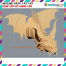 Mua 1 TẶNG 1 - Đầu rồng treo tường trang trí TRENDDECOR trang trí nhà và quán
