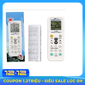 Remote điều khiển máy lạnh đa năng, điều khiển máy lạnh, remote máy lạnh, máy điều hòa, remote điều khiển cho tất cả các loại máy lạnh+ Tặng kèm pin