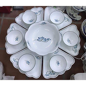 Mua Bát đĩa hoa mặt trời sứ Bát Tràng
