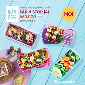 Mua Bộ Hộp Bảo Quản Thực Phẩm Pak N Stor 1.4L (4 Hộp) Tupperware