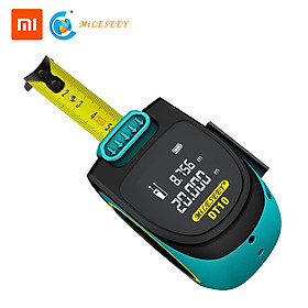 Mileseey Thước đo khoảng cách laser kỹ thuật số sáng tạo , màn hình đèn LED có thể sạc lại bằng USB, đo khoảng cách lên tới 5M - INTL