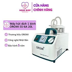 Máy hút dịch 1 bình tích hợp máy xông khí dung OROMI SS-6A