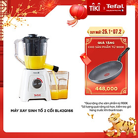 Máy xay sinh tố và ép 2 cối, ép vay xay 2 trong 1 Tefal – BL42Q166