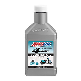 Nhớt Amsoil 10W40 Scooter 4 Stroke Nhớt tổng hợp cho xe tay ga cao cấp (946ml) - 020013