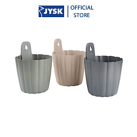 Chậu cây ban công | JYSK Buksebie | nhựa polypropylene | nhiều màu | DK16xC21cm