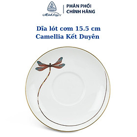Mua Dĩa lót chén 15.5 cm - Camellia - Kết Duyên - Gốm sứ cao cấp Minh Long 1