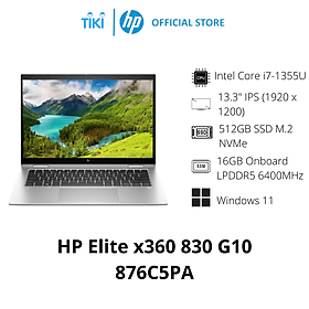 Laptop HP Elite x360 830 G10 876C5PA (Intel Core i7-1355U | 16GB | 512GB | Intel Iris Xe | 13.3 inch WUXGA | Win 11 | Bạc) - Hàng Chính Hãng