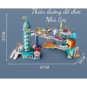 ( Có sẵn) Đồ chơi Đường hầm khủng Long ,sư tử, gara oto tự động (Sóc 01)