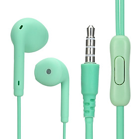 U19 3.5mm Wired Headphones In-Ear Headset Macaron Color Music Earphone Smart Phone Earbuds In-line Control with