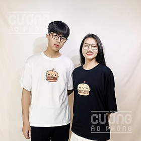 Áo Phông Unisex Siêu Đáng Yêu Bánh Humburger