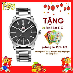 Đồng hồ nam SAMIR 0501 dây thép đúc - Hiển thị lịch ngày cao cấp – Trẻ trung – Năng động