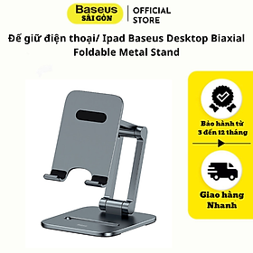 Mua Đế giữ điện thoại/ Ipad Baseus Desktop Biaxial Foldable Metal Stand LUSZ- Hàng chính hãng