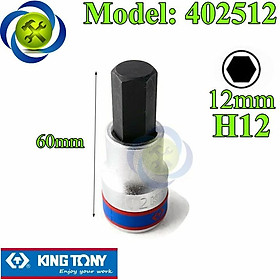 Mua Tuýp lục giác 12mm Kingtony 402512 loại 1/2 trắng-đen