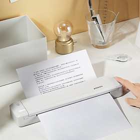 Poooli A4 Paper Printer Direct Thermal Transfer Printer Mobile Printer Portable Photo Printer BT Wireless Connection