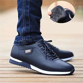 LCRTZKG thời trang cậu bé trắng Pu giày thời trang giản dị cộng với kích thước nam Pu giày thể thao với Resitant Non