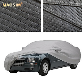 Bạt phủ ô tô Sedan chất liệu vải không dệt cao cấp thương hiệu MACSIM dành cho hãng xe Lexus màu ghi - bạt phủ trong nhà và ngoài trời