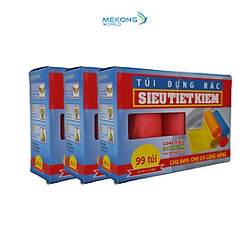 Mua 3 Hộp Túi Đựng Rác Siêu Tiết Kiệm Nhựa Sinh Học (Tiểu: 44x56 cm)