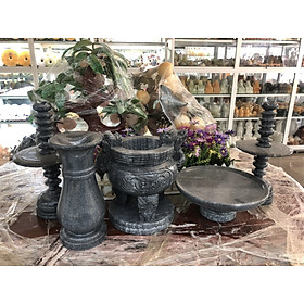 Mua Bộ đồ thờ cúng đá cẩm thạch vân đen