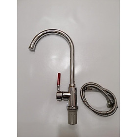 Vòi rửa bát nóng lạnh cao cấp Lukas cần cứng RED