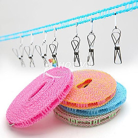 Mua Dây phơi quần áo chống dồn dài 5m không cần cặp