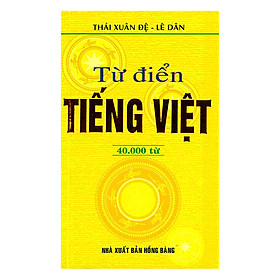 Ảnh bìa Từ Điển Tiếng Việt 40.000 Từ