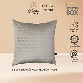 Mua SCATTER BOX Vỏ gối cao cấp nhập khẩu Ireland Anh Quốc HALO màu TAUPE kích thước 45X45CM phong cách hiện đại