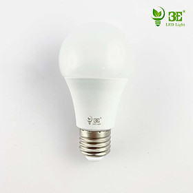 Bóng đèn led tròn 3e led light 9w ánh sáng trung tính 4000k - hàng chính hãng