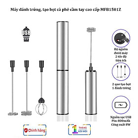 Máy tạo bọt cà phê, đánh trứng cầm tay MFB1501Z - Dung lượng pin: 800mAh 