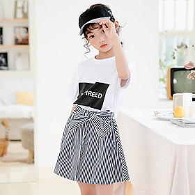 VÁY ĐEN KẺ CARO CHO BÉ GÁI