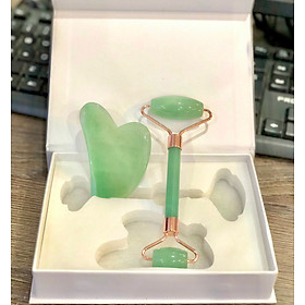 Bộ Thanh Lăn mát xa mặt + Guasha