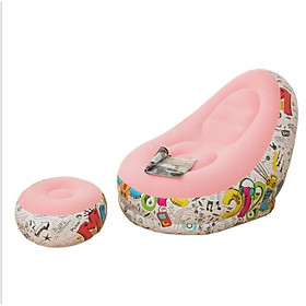 Mua Ghế Hơi Nghỉ Ngơi Dễ Thương PinkMuice + Gác Chân (Kèm máy bơm điện 220V)