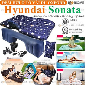 Đệm hơi xe ô tô Hyundai Sonata vải dù CAO CẤP họa tiết ngôi sao