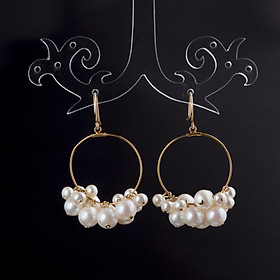 Bông tai Handmade Ngọc trai Sao Đêm SER-1434 | Trang sức LAPJS