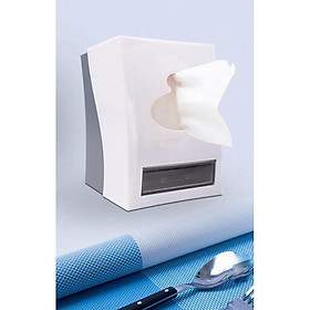 Mua (Loại 1)Hộp đựng giấy ăn để bàn có ngăn để tăm cao cấp