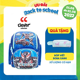 Ba Lô CLEVER HIPPO Fancy - Siêu Robo Vectobot Xanh Dương BV1217 BLUE