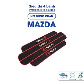 Nẹp chống xước cửa ô tô, Nẹp cửa bảo vệ bước chân cửa xe oto Mazda 2 3 6 CX3 CX5 CX8 BT50