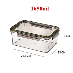 Hộp nhựa đựng thực phẩm, hộp bảo quản thực phẩm tủ lạnh nắp khóa, kín hơi nhựa pet nhiều kích thước từ 460ml đến 10l
