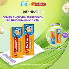 Bộ 2 Viên Sủi Bổ Sung Vitamin C, D, Và Kẽm Redoxon Triple Action 10 Viên