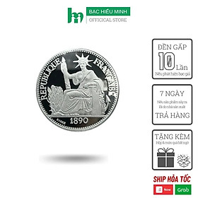 Đồng Xu Đồng Bạc Cạo Gió Đông Dương Hoa Xòe Bạc Nguyên Chất S99 BẠC HIỂU MINH DDD001