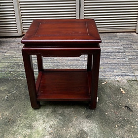 đôn gỗ vuông kê tượng - bình hoa 50cm