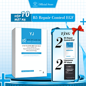 Hộp 10 Miếng mặt nạ Yuejin hàn quốc B5 Repair Control EGF cấp ẩm, phục hồi làm dịu da (tặng 2 miếng B5 + 2 miếng Lipo)