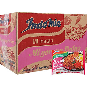 Mì Goreng Pedas Vị Cay Nồng Indomie 79G X 40 Gói Thùng