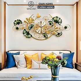Mua Đồng hồ treo tường nghệ thuật SENCOM thiết kế phong cách Bắc Âu decor trang trí nhà cửa mã 2132