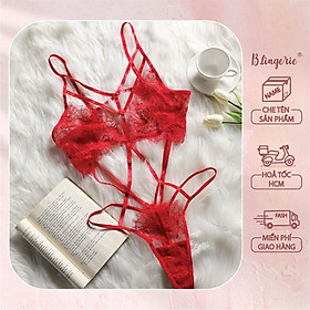 Bộ Bodysuit Ren Nối Dây Gợi Cảm - B.Lingerie