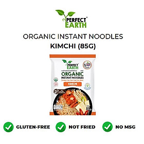Mì Gạo Lức Ăn Liền Thuần Chay Hữu Cơ (85g) - Perfect Earth Organic Instant Noodles (85g) - Vị Tom Yum | Kim Chi | Tỏi Tiêu
