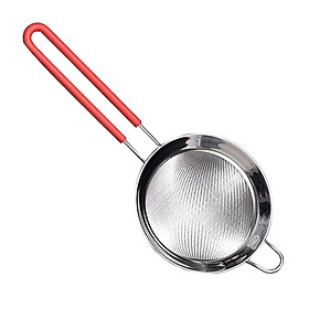 Stainless Steel Kitchen Fine Strainers Tea Fine Mesh Strainers Juice Egg Filter Sieve Colander Sets Wire Filter Mesh For Tea Coffee Food Rice Vegetable With Handle