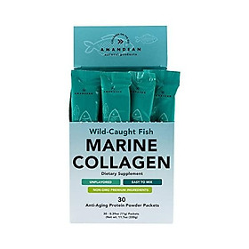 Premium Anti-Aging Marine Collagen Powder 17.6 Oz | Wild-Caught Hydrolyzed Fish Collagen Peptides | Type 1 & 3 Collagen Protein Supplement | Amino Acids for Skin, Hair, Nails | Paleo Friendly, Non-GMO